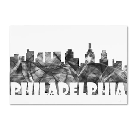 Marlene Watson 'Philadelphia Skyline BG-2' Canvas Art,16x24